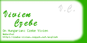 vivien czebe business card